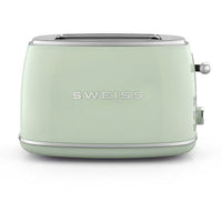 Vintage 2-Scheiben-Toaster  SWEISS  GRS7  850 W  Einstellbares Thermostat  Grün