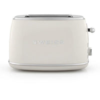 Vintage 2-Scheiben-Toaster  SWEISS  GRS8  850 W  Einstellbares Thermostat  Beige