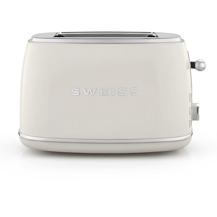 Vintage 2-Scheiben-Toaster  SWEISS  GRS8  850 W  Einstellbares Thermostat  Beige