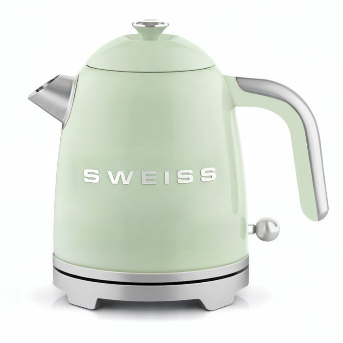 Vintage Wasserkocher  SWISS  KTS7  1000 W  1 l  360° drehbarer Sockel  Grün