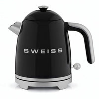 Vintage Wasserkocher  SWISS  KTS9  1000 W  1 l  360° drehbarer Sockel  Schwarz