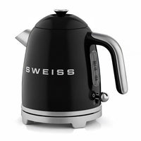 Vintage Wasserkocher  SWISS  KTS9  1000 W  1 l  360° drehbarer Sockel  Schwarz