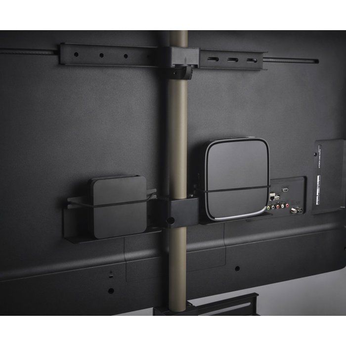 One For All QUADPOD WM7475 TV-Ständer aus Walnussholz für Bildschirme von 32" bis 70"