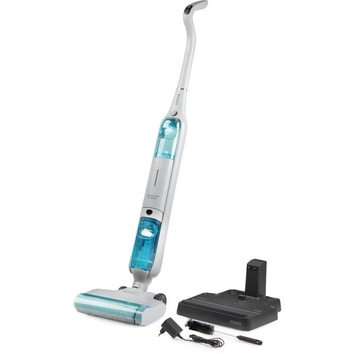 Akku-Staubsauger und Wischmopp  DOMO DO253SW  10.000 Pa  35 Min. Laufzeit  75 m²  450 ml Staubb