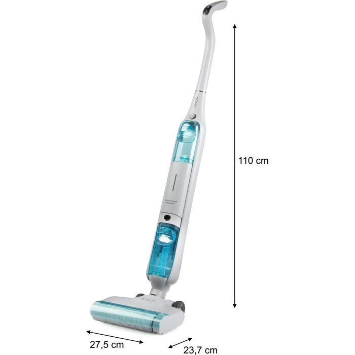 Akku-Staubsauger und Wischmopp  DOMO DO253SW  10.000 Pa  35 Min. Laufzeit  75 m²  450 ml Staubb