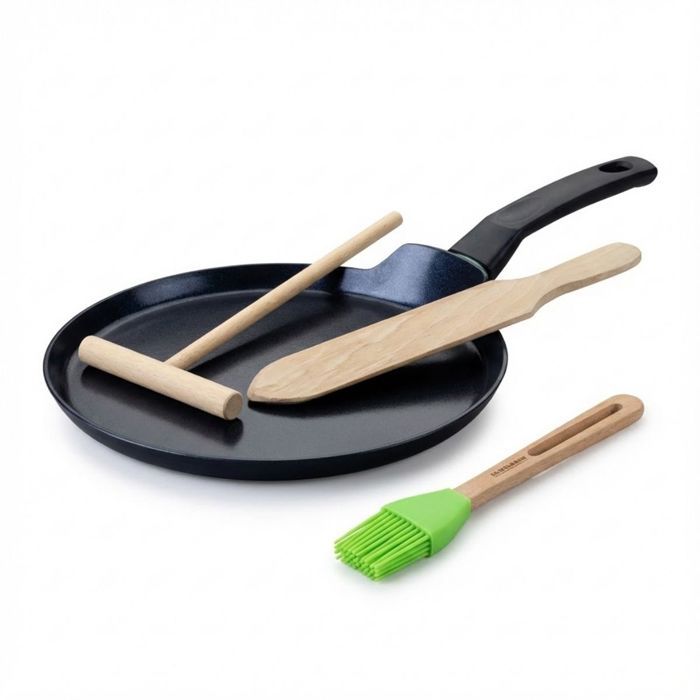 Candlemas-Crêpe-Maker-Set - FACKELMANN - BRANDAO - Ø 26 cm - 3 Utensilien