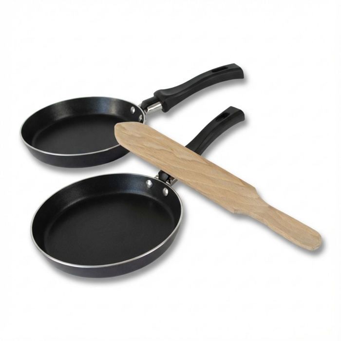 Set mit 2 Mini-Crêpe-Makern - ELO - Ø 14 cm - 1 Jewel de Luxe Spatel