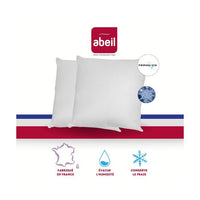 Abeil Lot of 2 soft pillows Iceberg 60x60cm