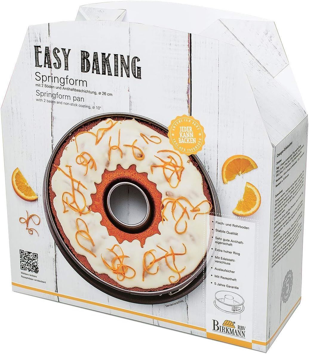 Backform mit herausnehmbarem Boden  BIRKMANN  EASY BAKING  Kohlenstoffstahl  Antihaftbeschichtun