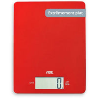 Digitale Küchenwaage  ADE  LEONIE  ABS-Kunststoff  22 x 17 cm  Inkl. 1 Cr 2032 Batterie  Rot
