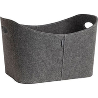 Holzkorb - ADURO - Grundlinie - 55 x 45 x 30 cm - Filz - Griffe