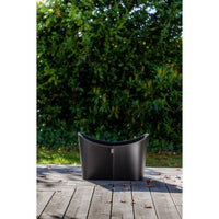 Holzkorb - ADURO - 55 x 45 x 30 cm - Kunstleder - Mit Griffen