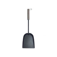 Ascheschaufel - ADURO - Holzofenreinigung - Edelstahlgriff - Schwarz lackiert