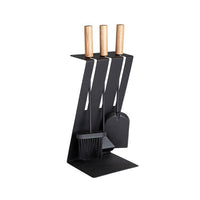 Kamin-Set  ADURO  Baseline 3  Enthält: Bürste, Schaufel und Schürhaken  Stahl  Schwarz