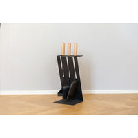Kamin-Set  ADURO  Baseline 3  Enthält: Bürste, Schaufel und Schürhaken  Stahl  Schwarz