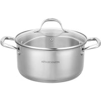 AM3549 Arthur Martin Stockpot 24 cm with lid  Stainless Steel  All heat sources including inductio