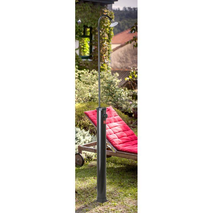 Solardusche  GRE  PVC-Modell  9 l  Abmessungen: Ø 11 cm x H 220 cm