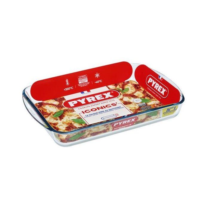 PYREX - ESSENTIALS - Glass lasagne dish 40 * 28 cm