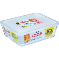 PYREX - 244P000 / 7043 - Rectangular dish with lid - 27cm * 22 cm - Pyrex Cook & Freeze