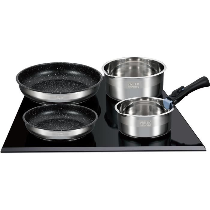 Arthur Martin AM2493 8 -piece kitchen battery - Stainless steel - Removable handle - All lights incl