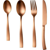 Cutlery set - ARTHUR MARTIN - AM0056 - 24 pieces - Stainless steel - Copper finish