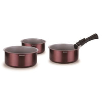 Set of 3 saucepans - ARTHUR MARTIN - AM1088 - All hobs including induction - 16/18/20 cm + 1 removab