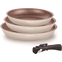 Cookware set - All hobs including induction - ARTHUR MARTIN - AM4754 - Set of 3 pans - 20-24-28 cm +