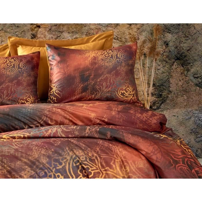 Bettwäscheset - 1 Bettbezug 220 x 240 cm + 2 Kissenbezüge 60 x 60 cm - 100 % Mikrosatin-Polyester - 
