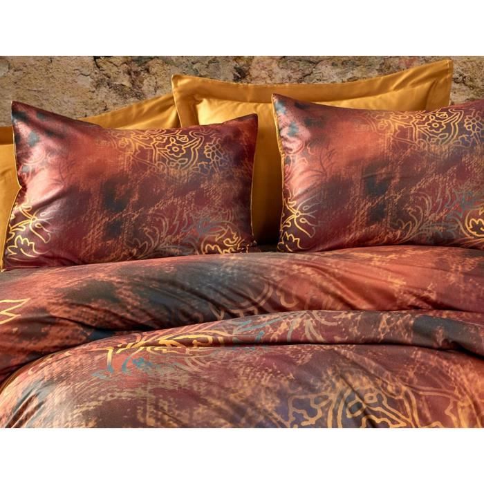 Bettwäscheset - 1 Bettbezug 220 x 240 cm + 2 Kissenbezüge 60 x 60 cm - 100 % Mikrosatin-Polyester - 