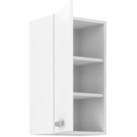 ATLAS Tall unit with 1 door - White decor - L 40cm