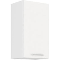 ATLAS Tall unit with 1 door - White decor - L 40cm