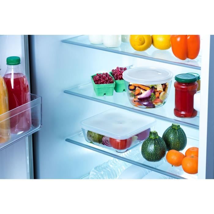 8er-Set Aufbewahrungsschalen - PYREX - Cook & Freeze - Glas - Rechteckig - Spezieller Gefrierdeckel