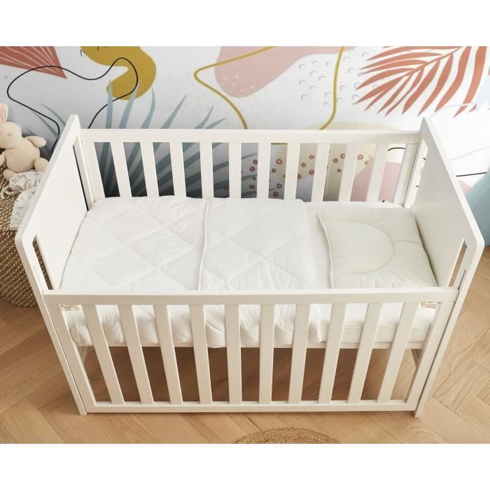 Duvet - 100x140 cm - MON P'TIT DODO - Warm - 100% Polyester Hollow siliconized fiber - 1 person - Wh