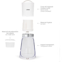 Ice Crusher - LIVOO - DOM462 - 150 mL - 2 Sizes - Automatic Start-up - Reservoir - Stainless Steel B