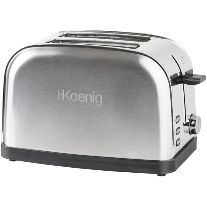 Two-slice toaster - HKoeNIG - TOS7 - 850 W - Stainless steel