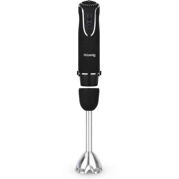 3 in 1 hand blender - H.Koenig - MIX75 - 850 W - 5 speeds + Turbo - Stainless steel blades - Accesso