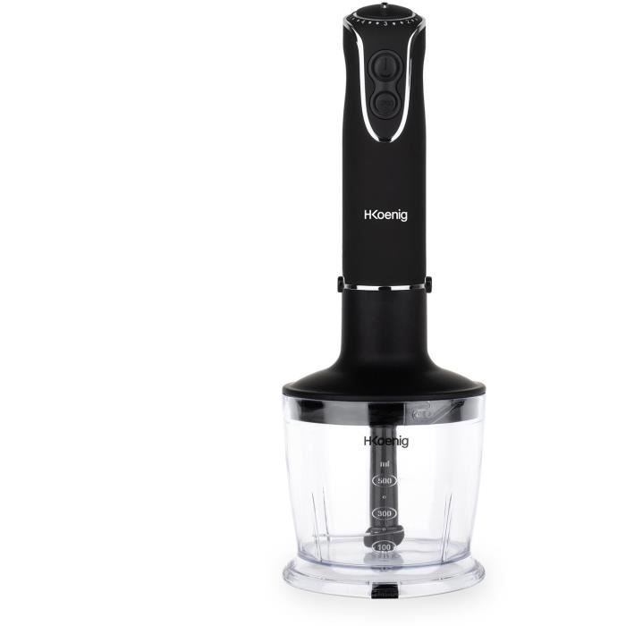 3 in 1 hand blender - H.Koenig - MIX75 - 850 W - 5 speeds + Turbo - Stainless steel blades - Accesso