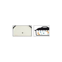 Massiver gusseiserner Schmortopf  GSW  33 x 25 cm  Orange  Oval  Induktionsgeeignet