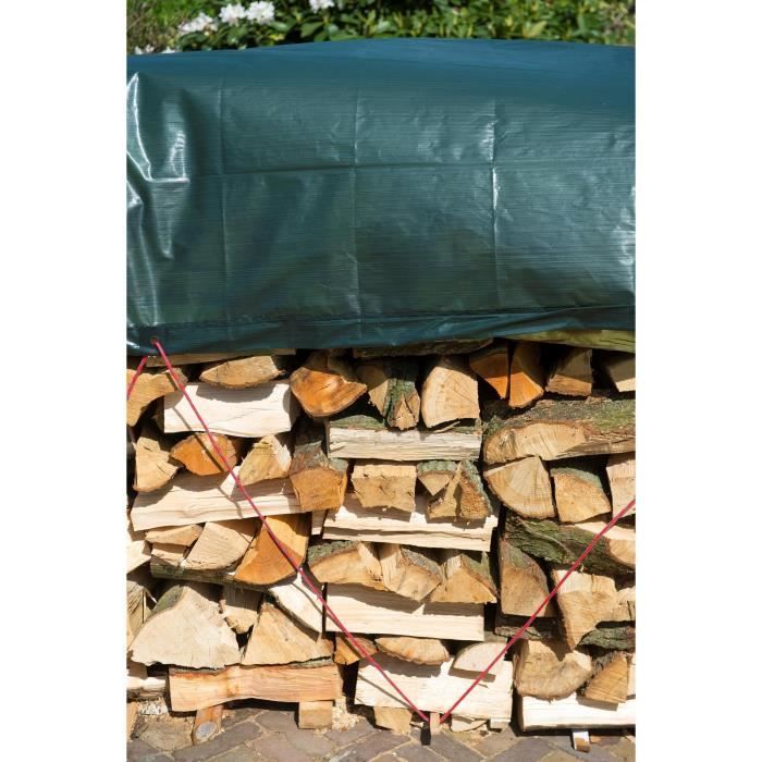 NATURE Tarpaulin for wood pile - 5 x 6 m