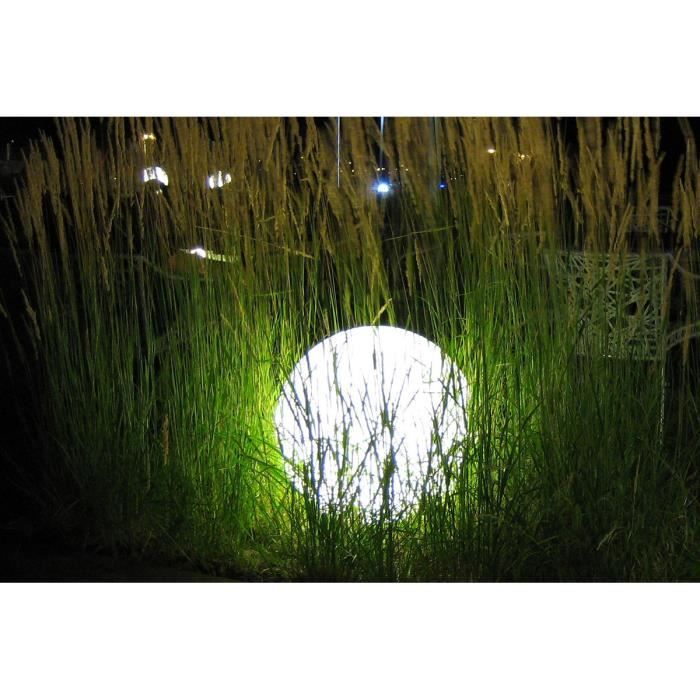 LUMISKY - Wired ball light for outdoor LED - white BOBBY - Ø50cm E27 base