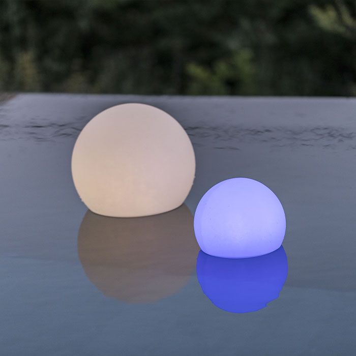 Schwebende Lichtkugel  LUMISKY  BOBBY C40  Dimmbare, mehrfarbige LED  Fernbedienung  Induktives