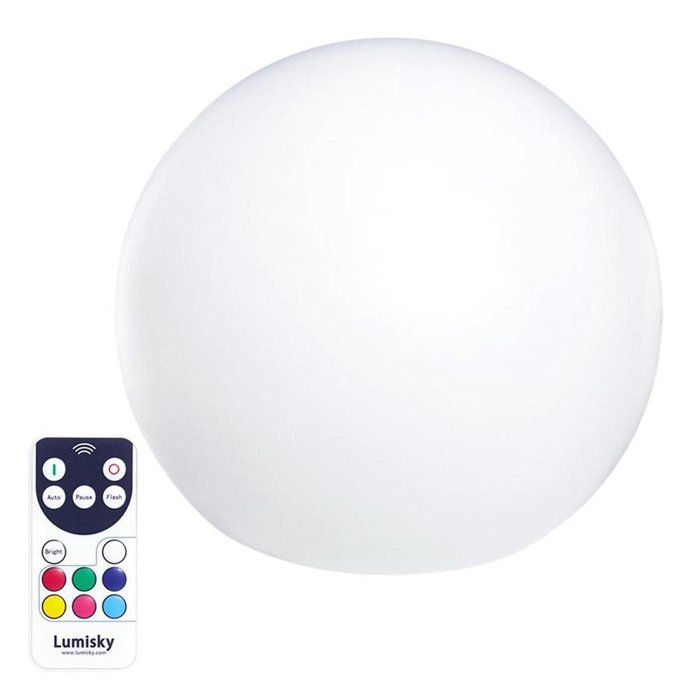 Schwebende Lichtkugel  LUMISKY  BOBBY C40  Dimmbare, mehrfarbige LED  Fernbedienung  Induktives