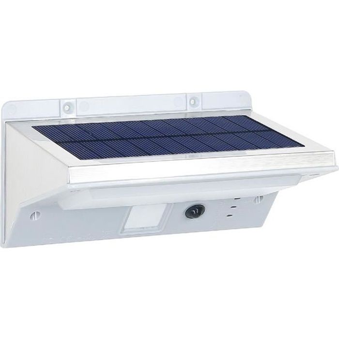 LUMISKY Outdoor waterproof solar wall spotlight with detector - 21 LEDs - 330 Lm - Swivel at 120 ° C