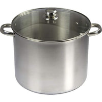 BAUMALU Stainless steel caterer + glass lid - 30 cm