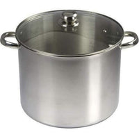 BAUMALU Stainless steel caterer + glass lid - 30 cm