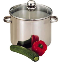 BAUMALU Stainless steel caterer + glass lid - 30 cm