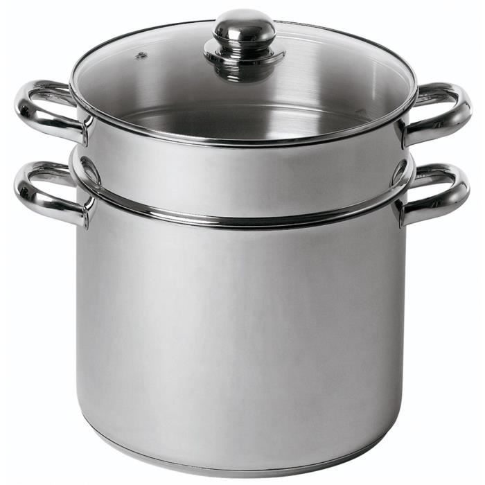 Couscoussier - BAUMALU - All heat sources including induction - Straight stainless steel - 20 cm
