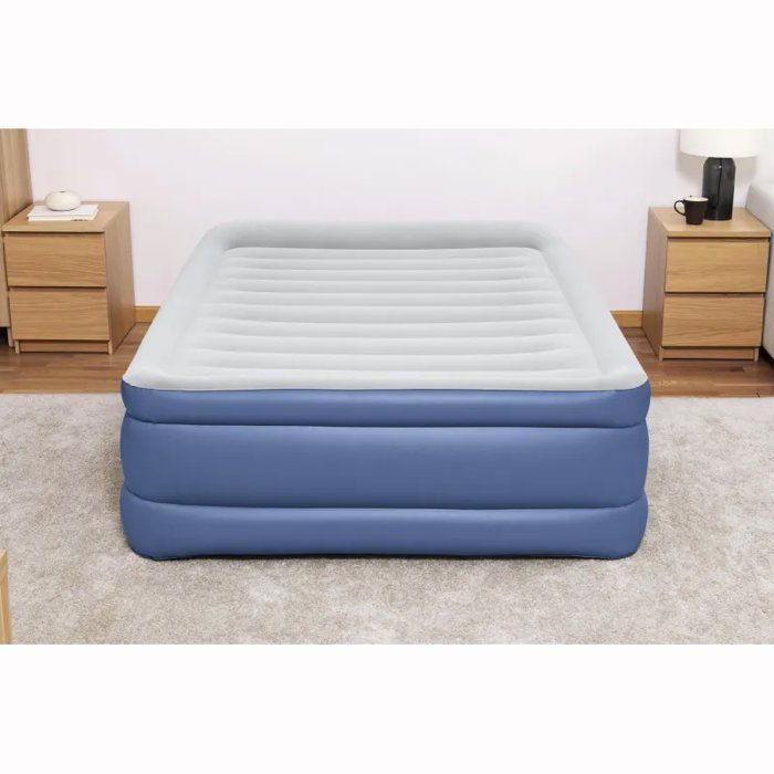Aufblasbares Bett  Bestway  Tritech  152 x 203 x 46 cm  für 2 Personen  mit integrierter Pumpe