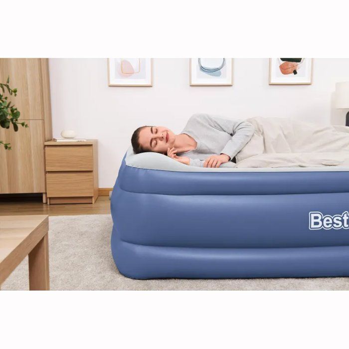 Aufblasbares Bett  Bestway  Tritech  152 x 203 x 46 cm  für 2 Personen  mit integrierter Pumpe