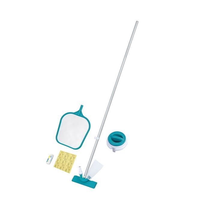 Poolreinigungsset bis 3,96 m  Bestway  Aquaclear  Skimmernetz, Schwimmer, Sauger, Teststreifen, R